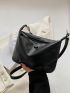 New Solid Button Simple Versatile Women's Diagonal Shoulder Bag