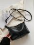 New Solid Button Simple Versatile Women's Diagonal Shoulder Bag