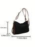 Medium Straw Bag Hollow Out Adjustable Strap For Vacation