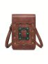 Women's Shoulder Crossbody Bag Outdoor Skull Motorcycle Bag Mobile Phone Bag