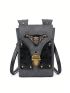 Women's Shoulder Crossbody Bag Outdoor Skull Motorcycle Bag Mobile Phone Bag