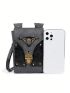 Women's Shoulder Crossbody Bag Outdoor Skull Motorcycle Bag Mobile Phone Bag