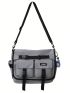 Release Buckle & Letter Patch Decor Messenger Bag Flap Nylon