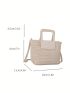 Mini Straw Bag Double Handle