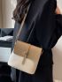 Mini Flap Bucket Bag Two Tone