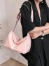 Minimalist Hobo Bag PU Pink