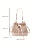 Two Tone Straw Bag Mini Vacation