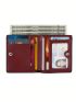 Women's PU Small Compact Bifold Pocket Wallet Ladies Mini Purse With Id Card Window