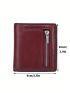 Women's PU Small Compact Bifold Pocket Wallet Ladies Mini Purse With Id Card Window