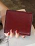 Women's PU Small Compact Bifold Pocket Wallet Ladies Mini Purse With Id Card Window