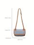 Mini Shoulder Bag Two Tone Chain Strap