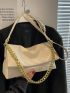 Medium Flap Square Bag Chain Strap