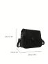 Mini Flap Square Bag Minimalist Black