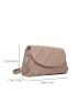 Mini Flap Square Bag Embossed Detail Minimalist