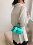 Mini Flap Square Bag Metallic Funky PU