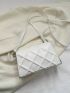 Mini Flap Square Bag Embossed Detail Minimalist