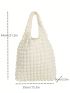 Medium Shopper Bag Ruched Detail Minimalist