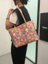 Cartoon Graphic Shoulder Tote Bag Small Double Handle