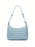 Minimalist Ruched Bag Medium Zipper