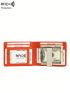 Two Tone Card Holder Genuine Leather RFID Blocking Money Clip