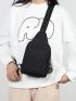 Minimalist Sling Bag Mini Waterproof Black