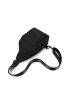 Minimalist Sling Bag Mini Waterproof Black