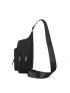 Minimalist Sling Bag Mini Waterproof Black