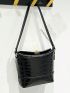 Mini Bucket Bag Crocodile Embossed