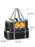 Hollow Polyester Mesh Beach Bag Large Capacity Travel Washing Bag Swimming Storage Bag Minimalist Large Capacity Beach Bag