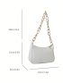 Mini Shoulder Bag Crocodile Embossed Chain Strap