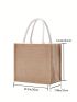 Medium Shopper Bag Double Handle Linen