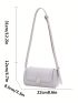 Small Shoulder Bag Solid Color Flap