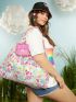 X Care Bears Watermelon & Unicorn Pattern Shopper Bag