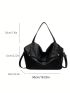 Solid Color Hobo Bag Flap