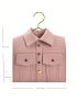 Shirt Design Studded Decor Novelty Bag Fashion Pink