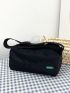 Medium Square Bag Black Minimalist For Daily