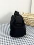 Medium Square Bag Black Minimalist For Daily