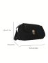 Twist Lock Square Bag PU Black