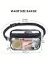 Clear Fanny Pack For Women Men, Stadium Approved Waist Pack With Adjustable Strap,Fashion Belt Bag For Festival, Games,Travel And Concerts