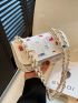 Mini Square Bag Ripped Flap Chain Fashionable