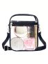 Clear Bag Stadium Approved For Work & Business Travel For Men & Women, Clear Crossbody Shoulder Bag