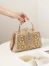 Small Box Bag Glamorous Rhinestone Decor For Party