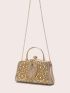 Small Box Bag Glamorous Rhinestone Decor For Party