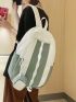 Polyester Classic Backpack With Coin Purse Two Tone