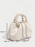 Braided Detail Ruched Bag PU