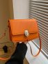 Flap Crossbody Bag PU Minimalist