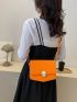 Flap Crossbody Bag PU Minimalist