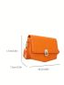 Flap Crossbody Bag PU Minimalist