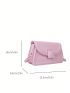 Small Crossbody Bag Solid Color Flap