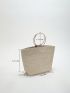 Medium Straw Bag Double Handle